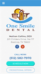 Mobile Screenshot of onesmiledental.com