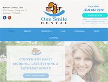 Tablet Screenshot of onesmiledental.com